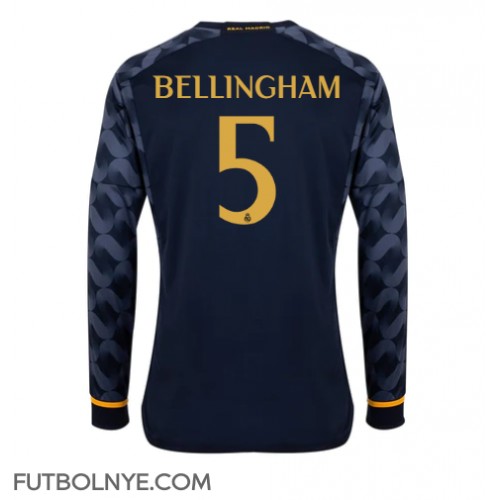 Camiseta Real Madrid Jude Bellingham #5 Visitante Equipación 2023-24 manga larga